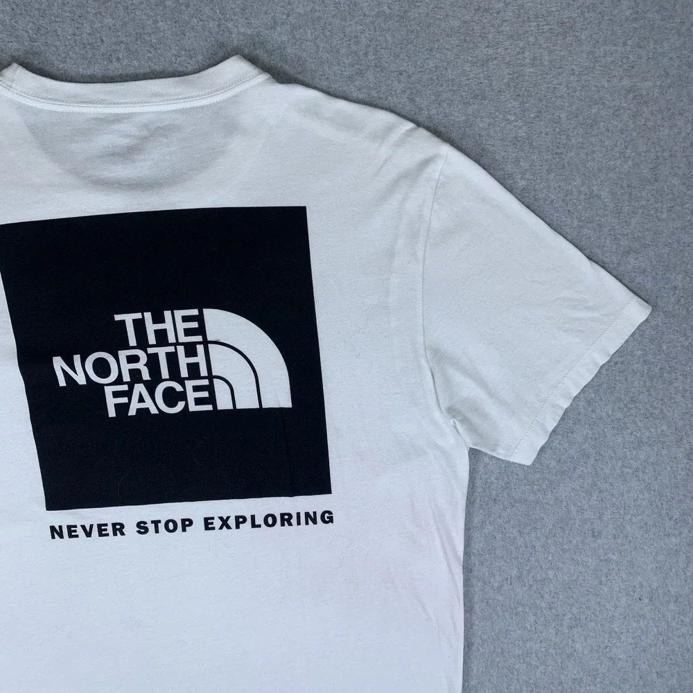 The North Face Shirt Mens Medium White Logo Graphic Tee Outdoor